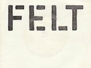 FELT  debut 45 Index /  Break It with poem sleeve (only 100 ) UK 1979