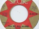 BARBARA REDD I'LL BE ALL ALONE b/w DANCING TEARDROPS S.P.Q.R. VG+ 45