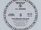 D.J. ROGERS Love Brought Me Back COLUMBIA 12