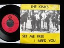 THE KINKS Set Me Free 45/PS Danish Only '67 Export Rare Pye 7N 15854 EX+
