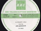 JOE JACKSON 'BBC Transcription Disc # 220' Genuine BBC LP 1980