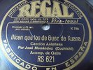 ACCOMPANIED BY BAGPIPE 78 RPM . ASTURIAS. Ethnic music Spain. CUCHICHI &  Fresno