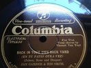 JAN GARBER & CASS HAGAN 78rpm Back In Your Own Back Yard G Gate COLUMBIA 1334D M