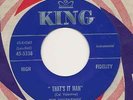 VALENTINES That's It Man  / 1960 RARE R&B stomper - Northern Soul MINT