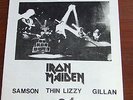 IRON MAIDEN SAMSON THIN LIZZY STATUS QUO RUSH PRAYING MANTIS GILLAN 1981 MAG