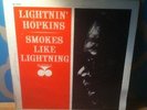 LIGHTNIN HOPKINS SMOKES LIKE LIGHTNING PRESTGE BLUESVILLE 1070 RVG BLUES ORIG