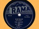 DOO-WOP : THE CROWS WITH RAY BARROW ON RAMA 78 RR 29
