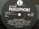 THE BEATLES PLEASE PLEASE ME DANISH LP 1963 BLACK & SILVER PARLOPHONE LABELS