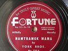 York Brothers Hamtramck Mama / Highland Park Girl Fortune 78 Detroit Hillbilly