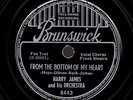 SINATRA, Frank. Melancholy Mood/From the Bottom of My Heart. Bruns 8443. His 1st