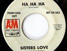 SISTERS LOVE: Ha Ha Ha / Rise 45 Hear  (dj, Crossover Soul flip) Funk