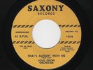 '55 R&B SHOUTER LOUIS PAYNE ORK/Bonnie Buckner That's Alright With Me SAXONY M-