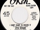 Northern Soul  Little Richard - I don't want to discuss it original US Okeh DEMO