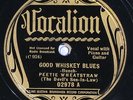 78 RPM -- Peetie Wheatstraw (with Casey Bill), Vocalion 02978, EE+
