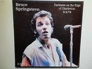 BRUCE SPRINGSTEEN-DARKNESS ON THE EDGE OF CHARLESTON 1978-BOX 3 LP- EX/EX.