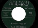 Promo Northern Soul Funk 45 GAIL ANDERSON 