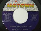 70s Soul 45 BOTTOM & COMPANY Gonna Find A True Love on Motown