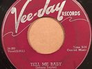 Doo Wop 45 THE FIVE ECHOS Tell Me Baby orig. '55 press on Vee Jay #129 HEAR IT