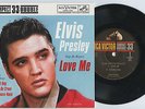 Rare Elvis Presley 33rpm EP & Cover - Love Me - RCA Victor # LPC-123 - Import