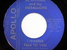 HEAR Al Michael Medallions 45 If Had a Record/Wanna Talk APOLLO 217 garage psych