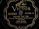 PORTER, Cole. You're the Top/ Thank You So Much, Mrs. Lowsborough. Victor 24766