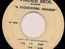 A CLOCKWORK ORANGE Original Radio Commericials Disc Promotional Only