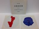 NEW ORDER SUBSTANCE 1987 EMBOSSED FONT BLUE MONDAY VINYL LP RECORD QWEST 9256211