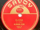ALABAMA SLIM (Ralph Willis) 78 Eloise / Boar Hog Blues 1948 Blues 10