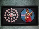 DAVID BOWIE REBEL REBEL 7 INCH VINYL SINGLE PICTURE DISC IN A BLACK FRAME