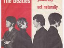 BEATLES Yesterday RARE Denmark 45 WAVE TOP SLEEVE unique danish ps Act Naturally