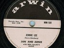 JAN & ARNIE - JENNIE LEE - ARWIN - ROCK AND ROLL 78 rpm - RARE