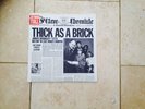 Jethro Tull. Thick As A Brick.Brilliant Condition Newspaper & Vinyl