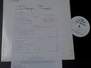 DEEP PURPLE Burn US Vinyl TEST PRESSING LP Info Sheet blackmore metal coverdale