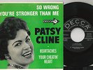 PATSY CLINE SO WRONG STRONGER THAN ME org DECCA ED-2729 EP PICTURE SLEEVE NM