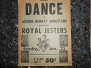 Rare San Antonio original Concert Dance poster  Royal Jesters