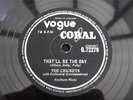 BUDDY HOLLY CRICKETS THAT'LL BE THE DAY RARE 78 RPM RECORD