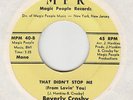 FUNK -- BEVERLY CROSBY -- THAT DIDN'T STOP ME