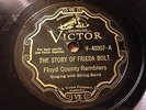 E- RARE OLD TIME 78 Floyd County Ramblers The Story of Freida Bolt VICTOR 40307