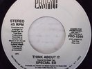 Rare Old School Rap 45 Special Ed Think About It Profile PRO-5266 1989 WLP