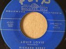 R&B Rocker 45 RICHARD BERRY & THE PHARAOHS Louie Louie *RARE TYPO* on FLIP HEAR