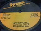 BURNING SPEAR- INSTITUTION / B/W  NATURAL - SPEAR 12