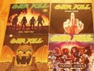 4 x Overkill LP - Taking Over +  Feel the Fire + The Years of Decay + Fuck You