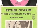 ESTHER OFARIM: Three Unspoken Words promo 45 w/pic sleeve PS Bobby Scott Walker