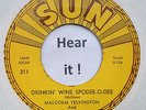 Rockabilly; Malcolm Yelvington; Drinkin' Wine Spodee-O-Dee  on SUN rare re