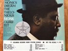 Thelonious Monk Quartet MONK'S DREAM White Label Promo (WLP) Columbia CL-1965