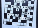THE RUTS - SHEET MUSIC - STARING AT THE RUDE BOYS - 1980 VIRGIN  - 