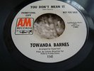 TOWANDA BARNES   YOU DON'T MEAN IT  A&M DEMO  BARGAIN