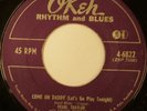 PEARL TRAYLOR come on daddy 45 OKEH --- rare r&b blues --- LISTEN