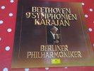 DGG ED.1 BEETHOVEN KARAJAN COMPLETE 9 SYMPHONIES 8 LP STEREO BOX 2740172 *MINT*