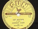 Hear Rockabilly JOHNNY CASH Get Rhythm/I Walk The Line SUN-241 78
